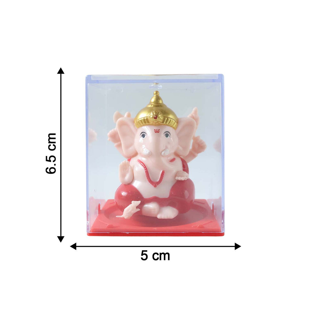 Decorative small Ganesha statue featuring unique hand movement design