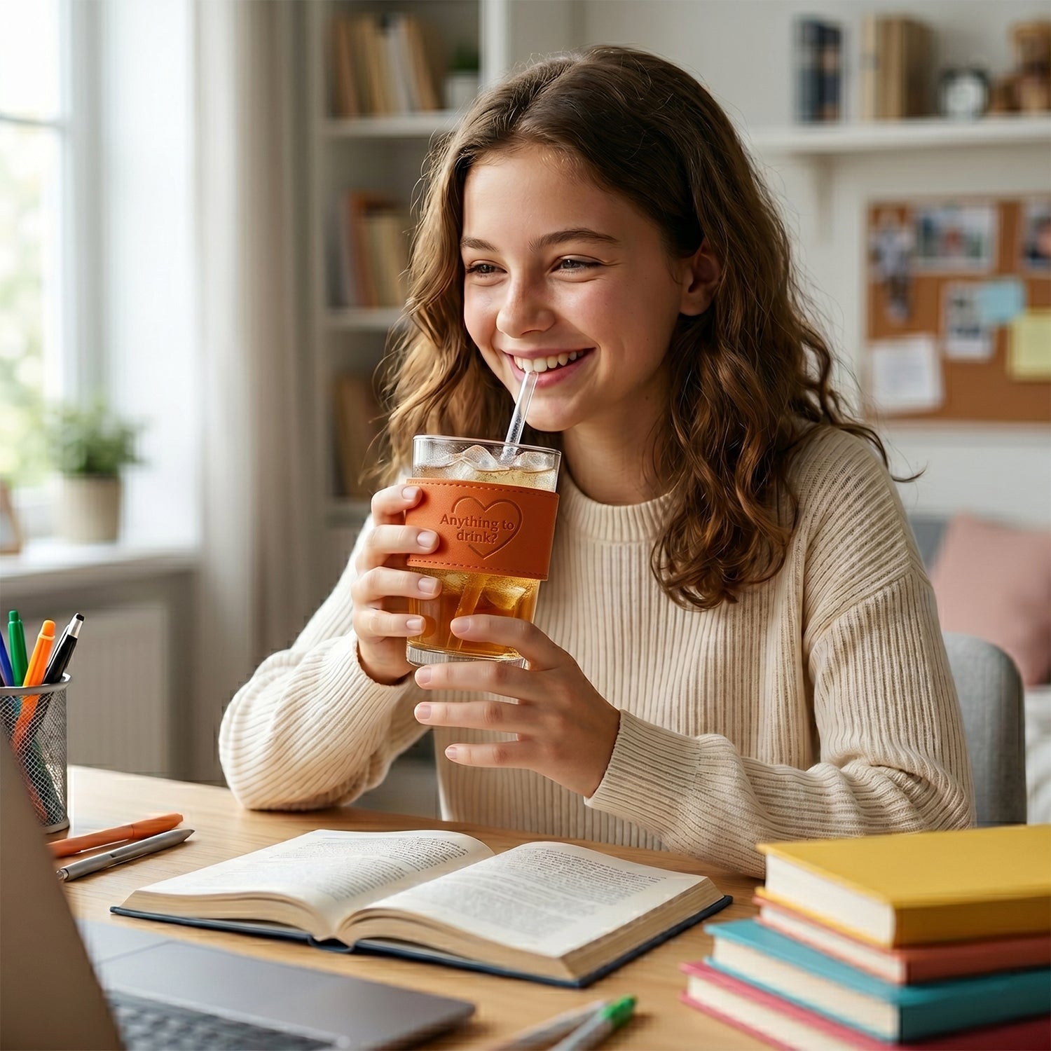 Elegant glass tumbler filled with water and lemon slice, showcasing its transparency and style