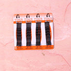 Black matte finish big hair bobby pins designed for all hair colours