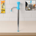 Manual stainless steel oil pump dispenser with hand-press handle