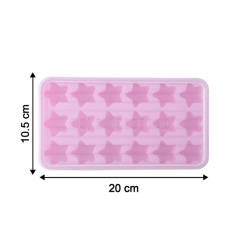 reusable star-shaped ice cube mold for freezer use