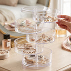 Multi tier jewellery storage box for watches, bangles and studs