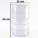 360 degree rotating jewellery organizer for tidy accessory storage