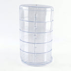 5 layer jewellery box with compartments for rings and earrings