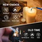 Closeup of rechargeable electric arc lighter featuring windproof flameless ignition