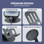 Compact adjustable phone stand for home and office