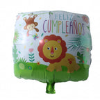 Kids' party jungle lion foil balloon for photo corner