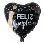 Black celebration foil balloon for party decor