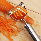 Multipurpose heavy-duty vegetable peeler and julienne cutter with sharp blades