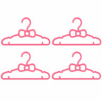 Durable plastic baby hangers for tops, dresses and coats