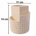 Desk or kitchen countertop rotating organizer for efficient storage