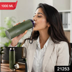 1 litre stainless steel vacuum flask for hot and cold drinks