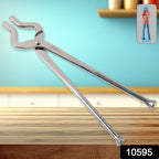 Durable heavy-duty stainless steel kitchen pincer for safe utensil handling