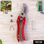 Ergonomic garden shears and pruner pack for various gardening needs.
