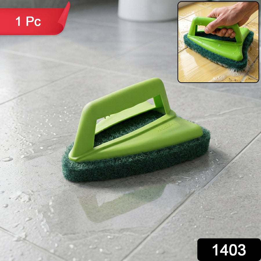 Bathroom Tile Scrubber – Abrasive Head & Handle | Pro Clean