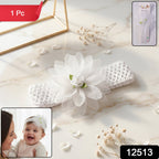Cute elastic floral headband for baby girls, lightweight and comfortable