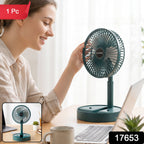 USB desk fan with adjustable height for personal cooling