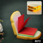 Close-up of realistic Sandwich Sticky Notes revealing bright, multicolor paper sheets.