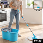 360° Rotating Turbo Spin Mop – Effortless Floor Cleaning with Long Handle