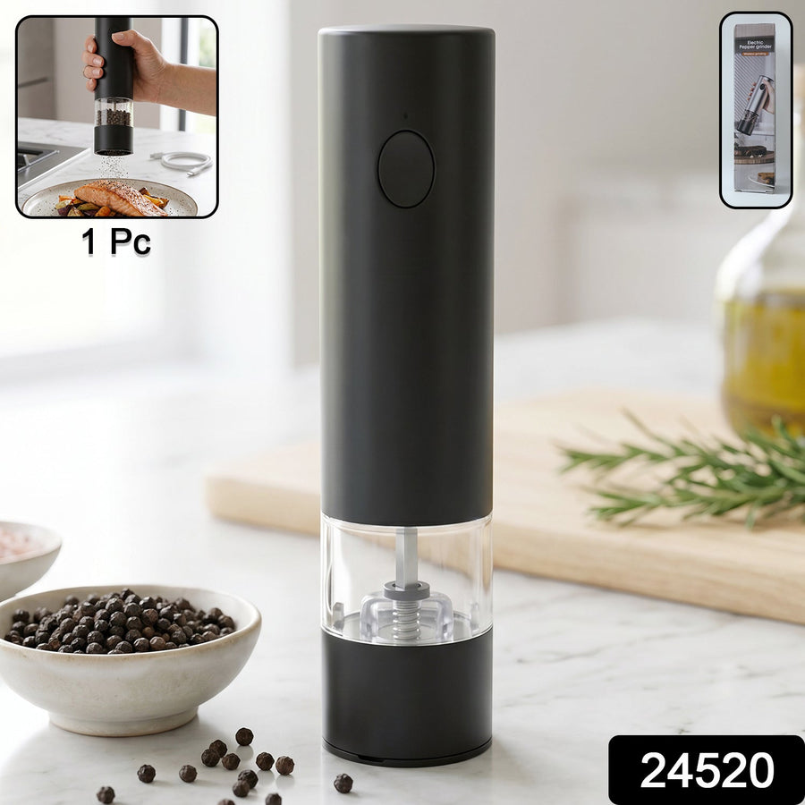 Electric Pepper Grinder – USB Rechargeable & One Touch Operation