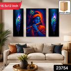 Krishna religious wall art painting MDF for home decor