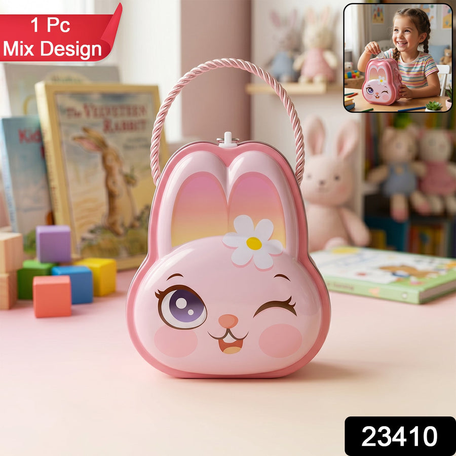Kids Safe Lockable Bunny Piggy Bank – Fun & Durable Savings Toy