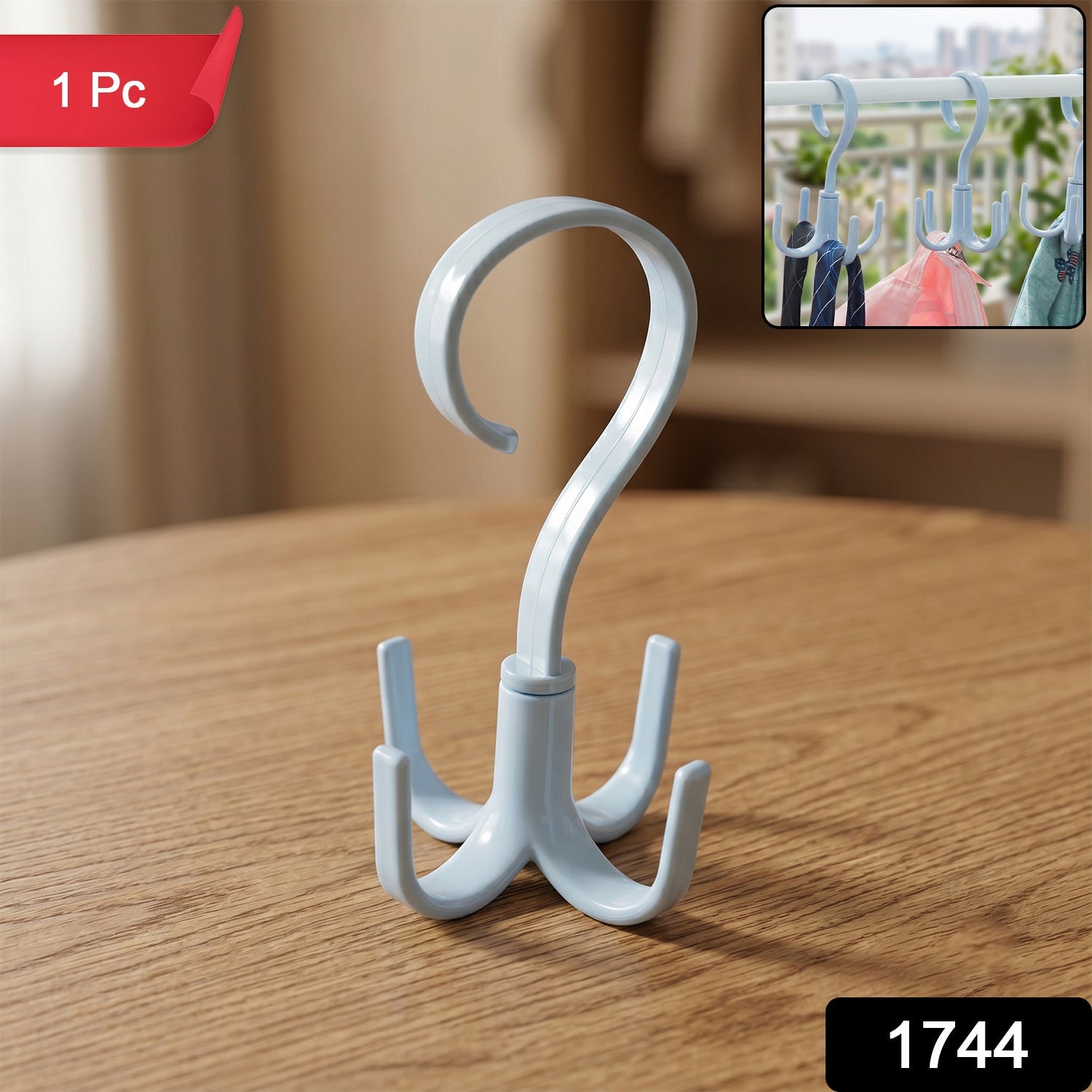 360° Rotating Multipurpose Hook Hanger – Space-Saving Organizer