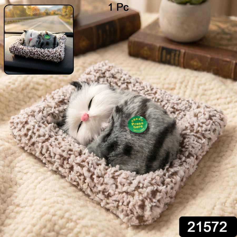 Cute Plush Cat Showpiece – Perfect for Car & Home Decor