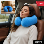 Blue travel pillow head support
