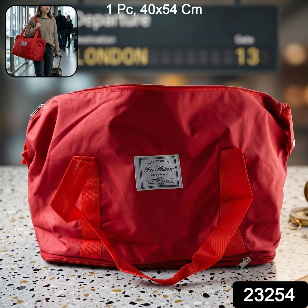 Compact red travel carry bag suitable for daily use and travel