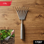 Garden hand rake pack showing durable steel construction