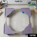 Washing machine stand pack with adjustable support