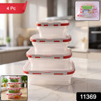 Food storage container pack with airtight lids
