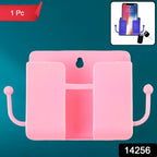 Single piece mobile stand featuring practical hook design for wall mounting