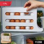 Durable plastic egg holder tray container for fridge