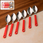 Set of stainless steel table spoons with polished finish