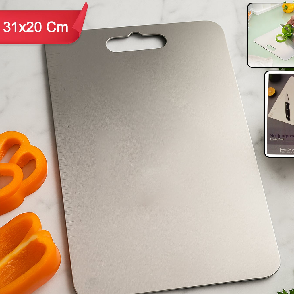 Stainless Steel Vegetable  Fruit Cutting Chopping Board (3120 Cm  1 Pc)