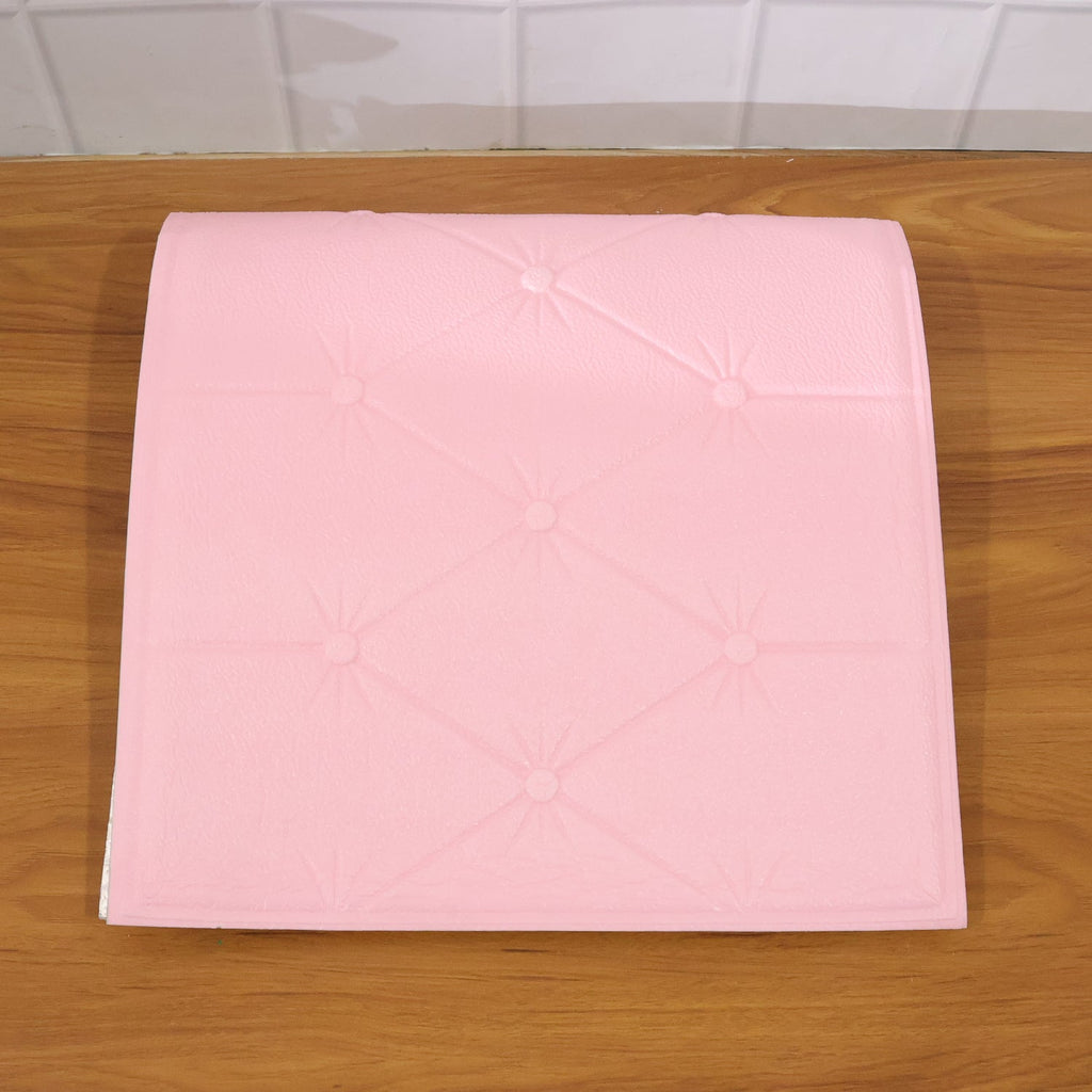 DIY pink self adhesive wall decor foam panels home improvement