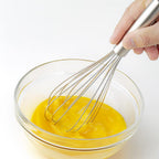 Medium size stainless steel egg beater whisk for baking and cooking